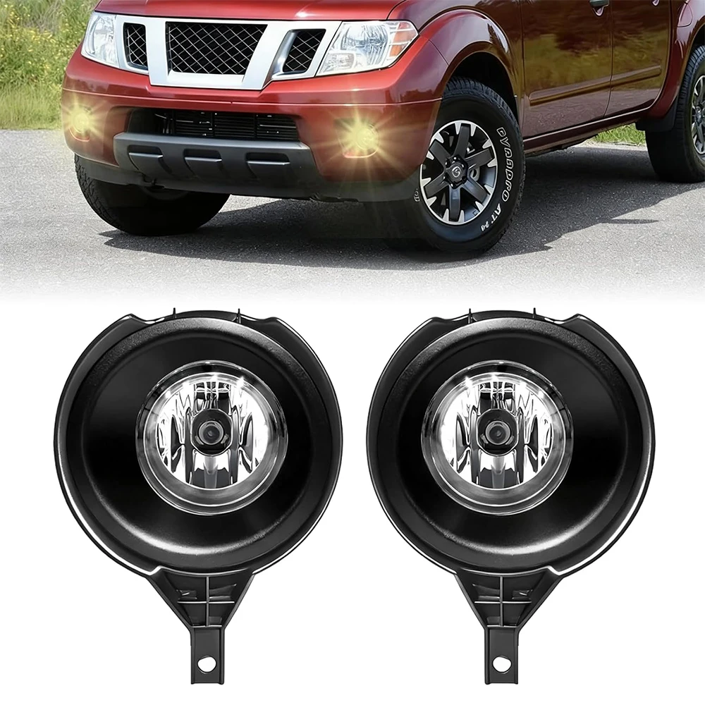 

Halogen Fog Light for 2005-2019 Nissan Frontier (Chrome Bumper Models Only) Front Driving Fog Lamps Assembly with Wiring Harness