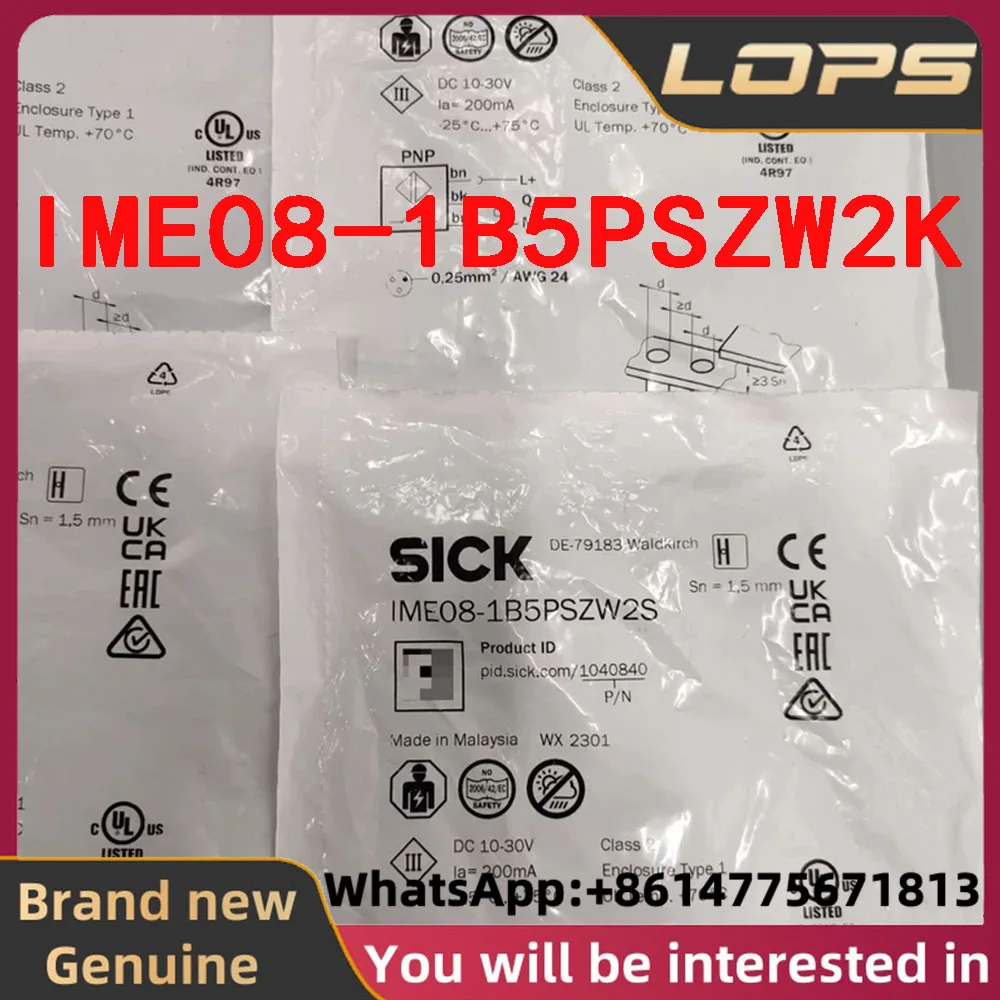 IME08-1B5PSZW2K Brand new original SICK proximity switch sensor, large quantity in stock, welcome to consult