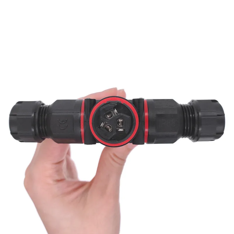 4 Way Led Industrial Electrical Waterproof X-Connector 3PIN/4PIN IP68 L20 Four-way Cable Cross Shape Outdoor Connectors image 6