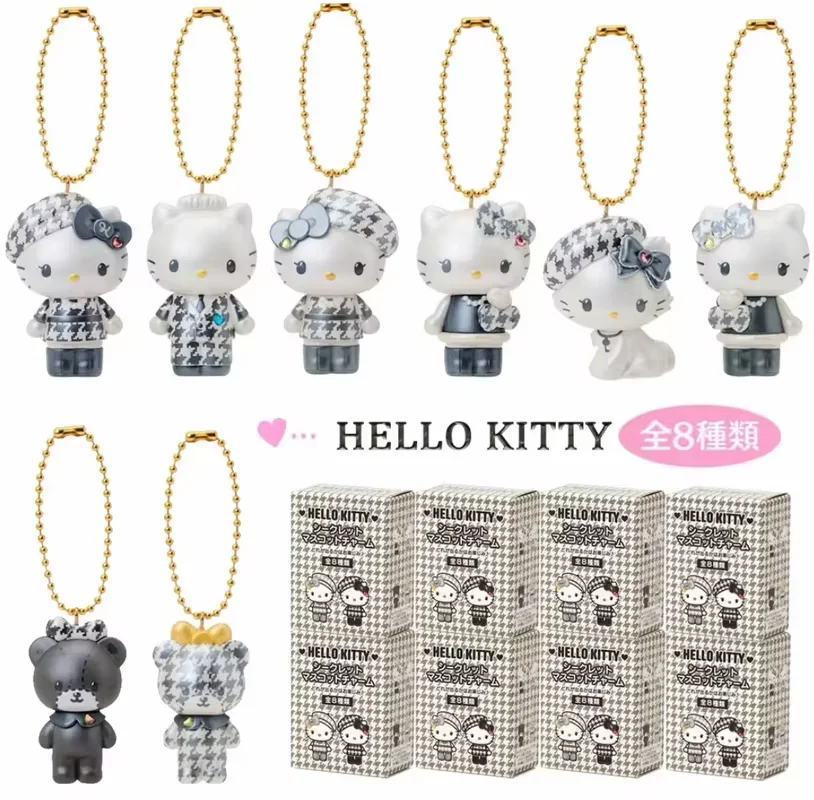 Spot Cute Kt Cat Anniversary Limited Edition Black And White Box Series Blind Box Toy Ornaments Bag Pendant Holiday Surprise view 6