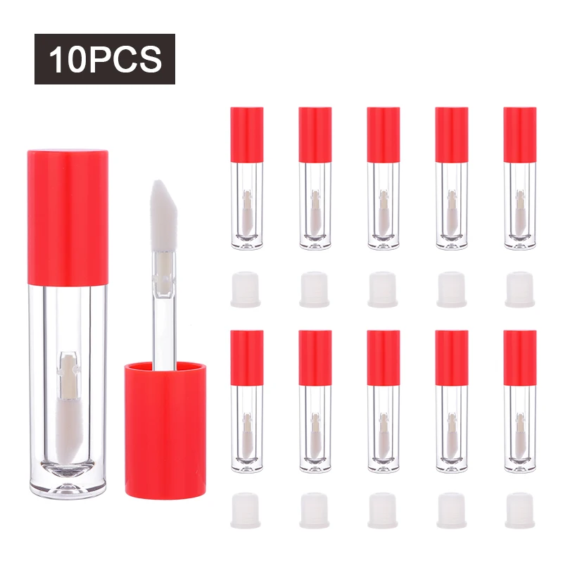 

CAIYA 5ml Wholesale Empty Lipgloss Bottles Tubes DIY Liquid Lipstick Containers Round Lip gloss Tubes Lip Glaze balm container