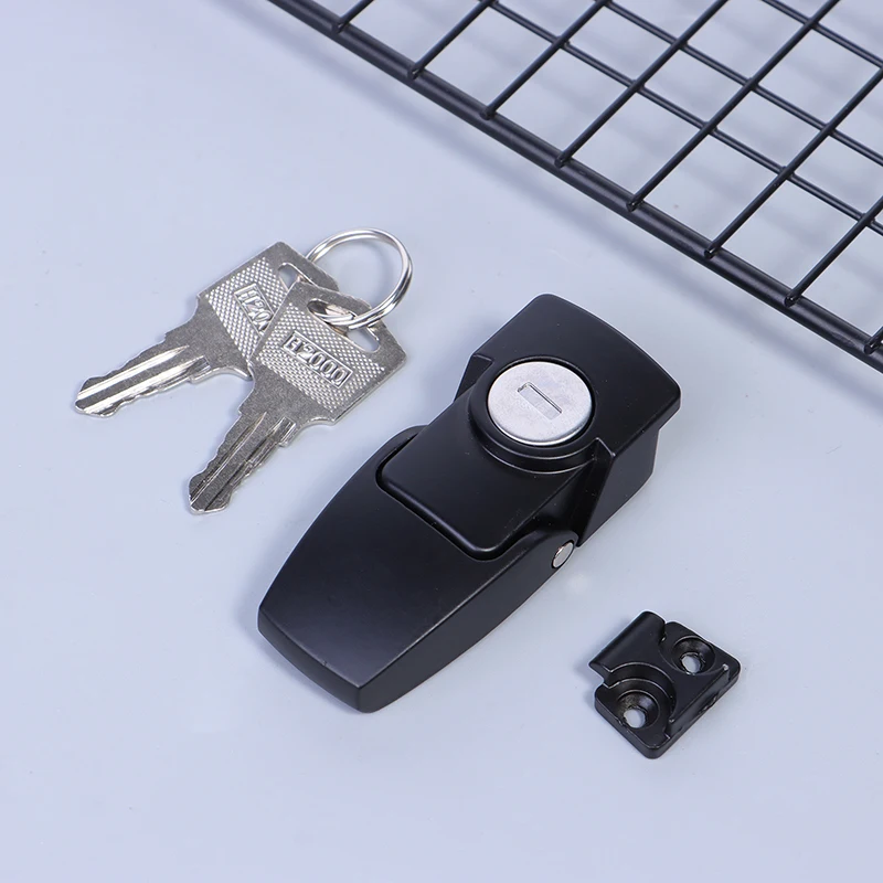 Dk604 Buckle Lock Stainless Steel Cabinet Latch Drawer Security Toggle Lock With Two Keys