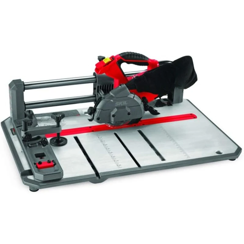 3601-02 Flooring Saw with 36T Contractor Blade, Red and black