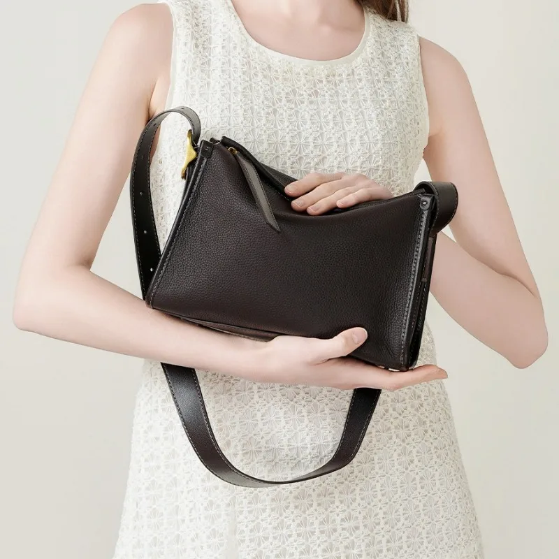 

Designer Women's Bag 2025 TOGO First Layer Cowhide Large Capacity Pillow Bag, Lazy Wind Crossbody Trendy Versatile High Quality