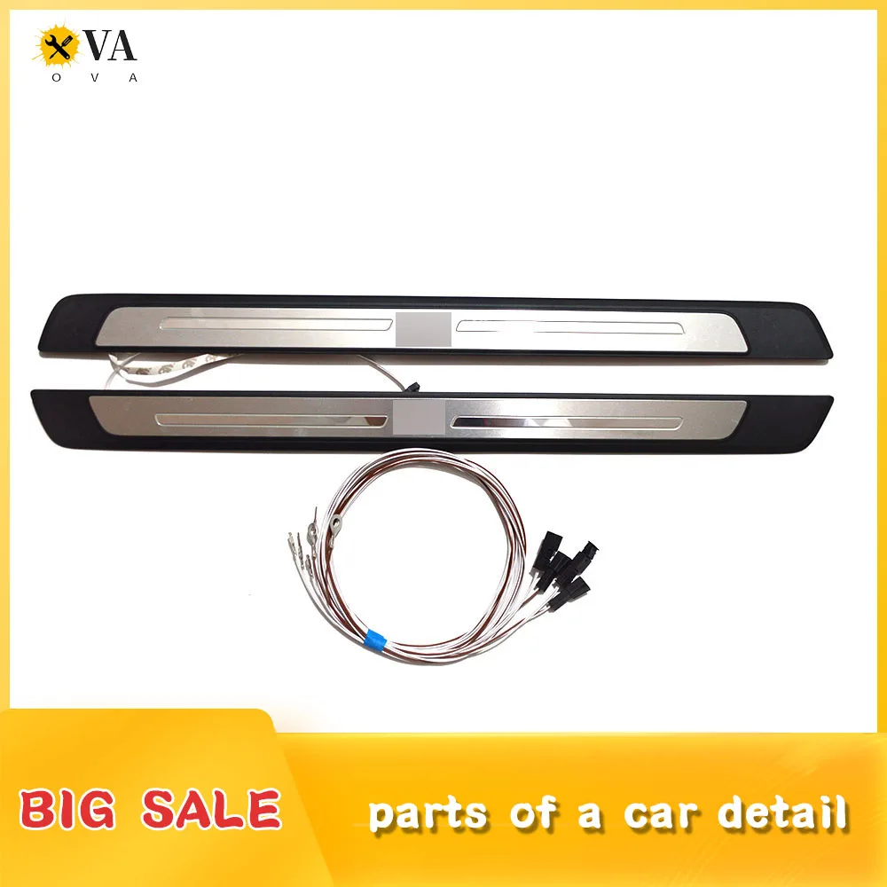 LCD Welcome Pedal With Light Side Pedal Light Pedal Car Door Pedal For Audi A4 B9 A5 B9 S4 S5 