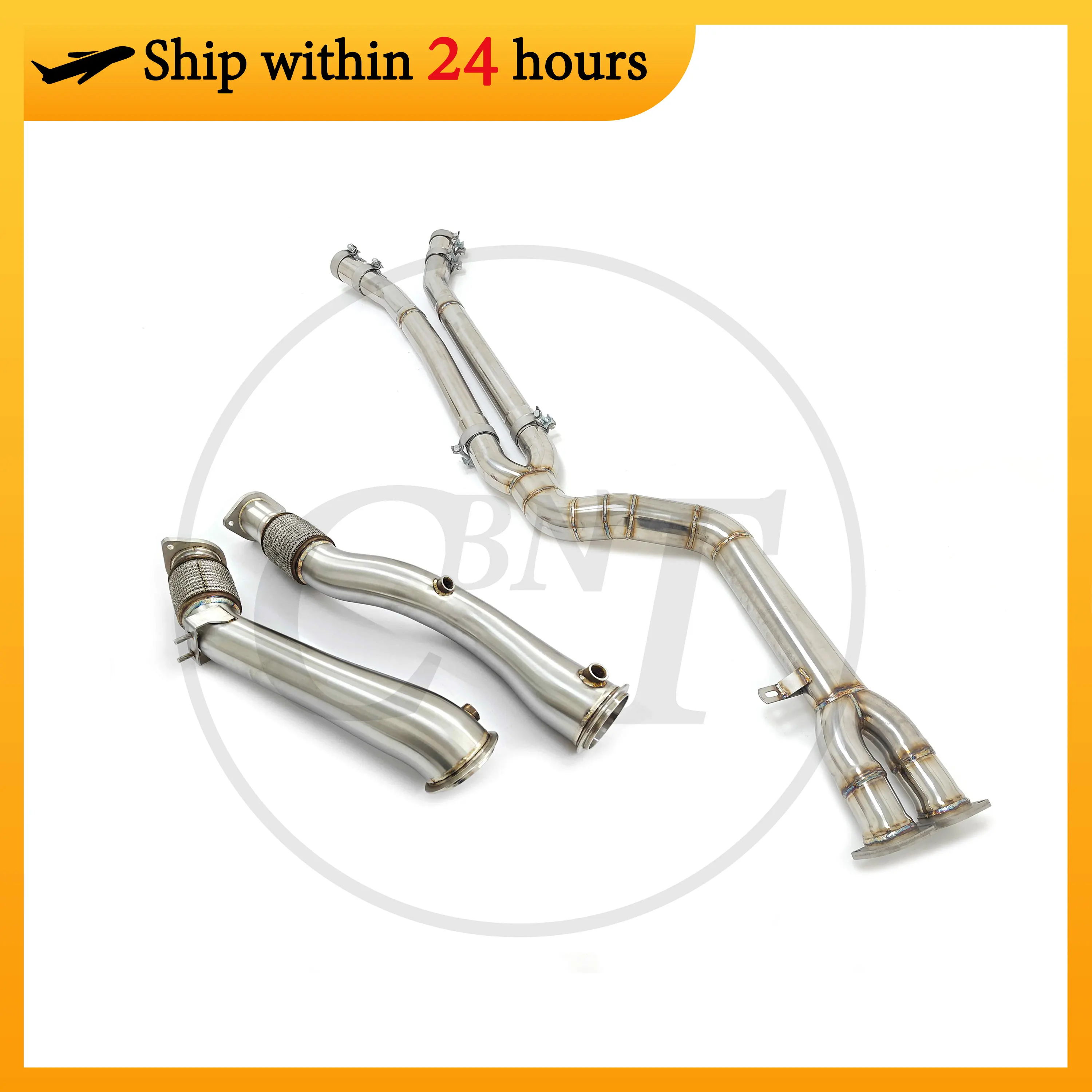 

CBNT Exhaust Pipe for BMW X3M F97 X4M F98 S58 3.0T Single MidPipe & Downpipe Performance SS304 Exhaust Systems