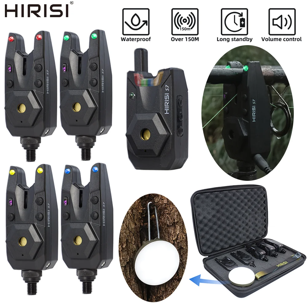 Hirisi S7-4D Carp Fishing Bite Alarm Bite Indicator Bite Sen