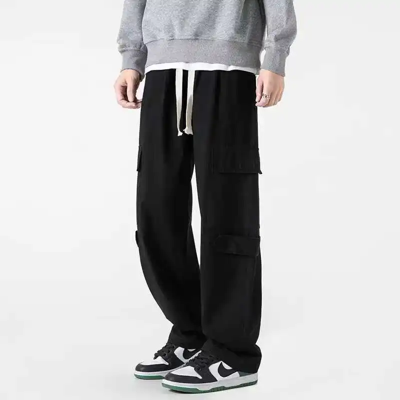 

Военная рабочая одежда, брюки, прямые повседневные брюки для мужчин, весенне-осенние модные брендовые джинсы со средней талией, свободный крой