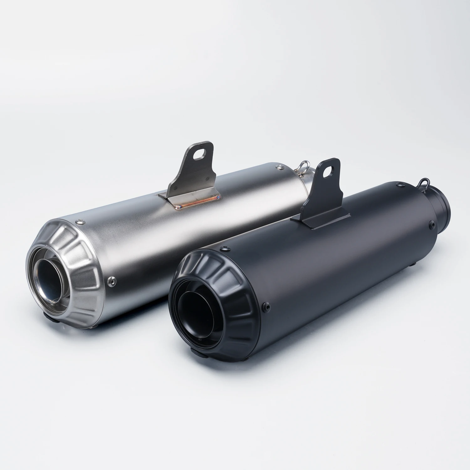 

matte black moto exhaust Pipr tail section modification suitable models Universal Connecting Slip-on Muffler Escape Tailpipe 51m