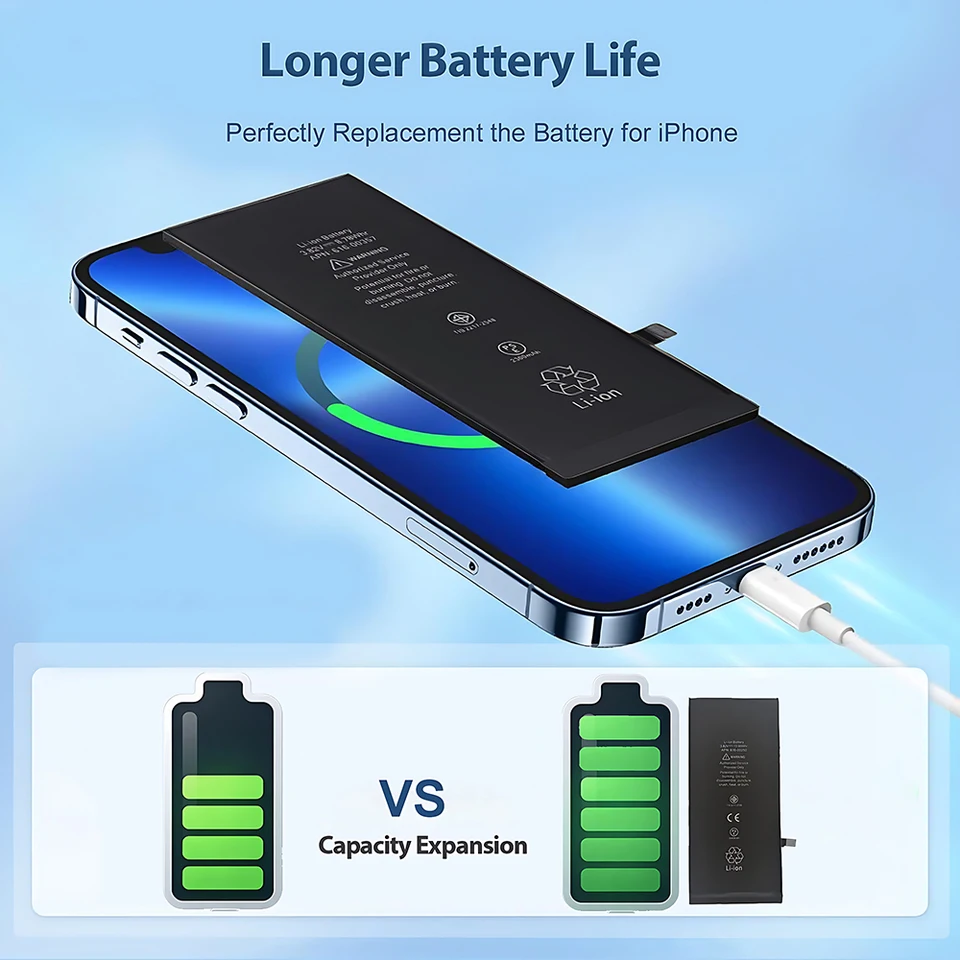 Batería de repuesto de alta calidad para iPhone 5 5S 5C de 1440mAh 1560mAh 4
