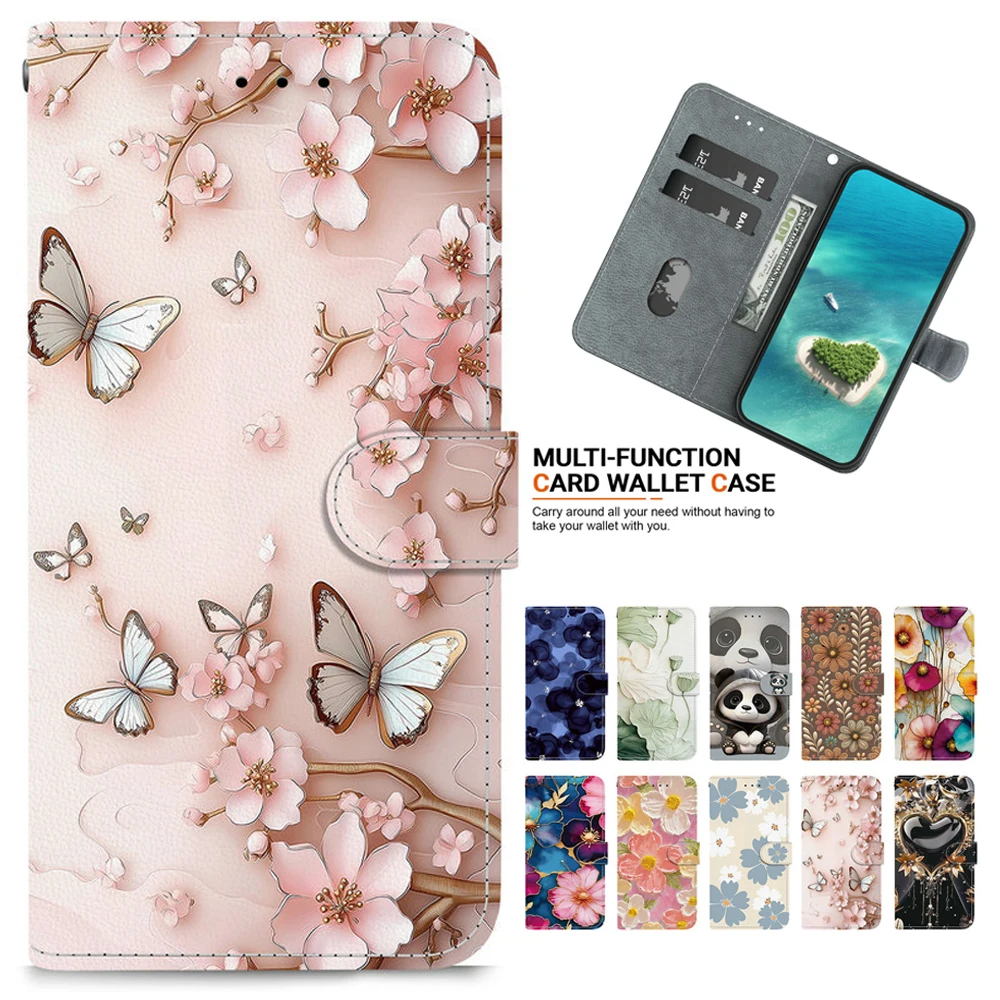 Note 10 20 Ultra S20 S10 Lite Funda con tapa Cartera de cuero floral Funda para Samsung Galaxy S20 FE Funda Samsung S10e S9 Plus S 9 8 +