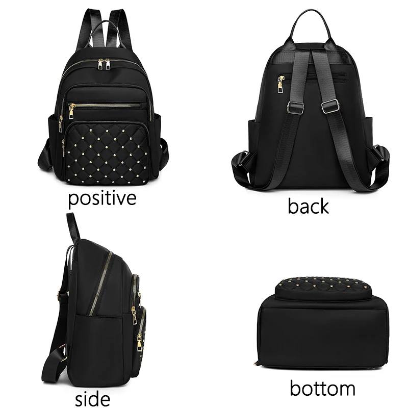 Luxury Designer Women\'s High Quality Oxford Rucksack Youth Student Leisure Small Schoolbag Outdoor Backpack Travel Shoulder Bag