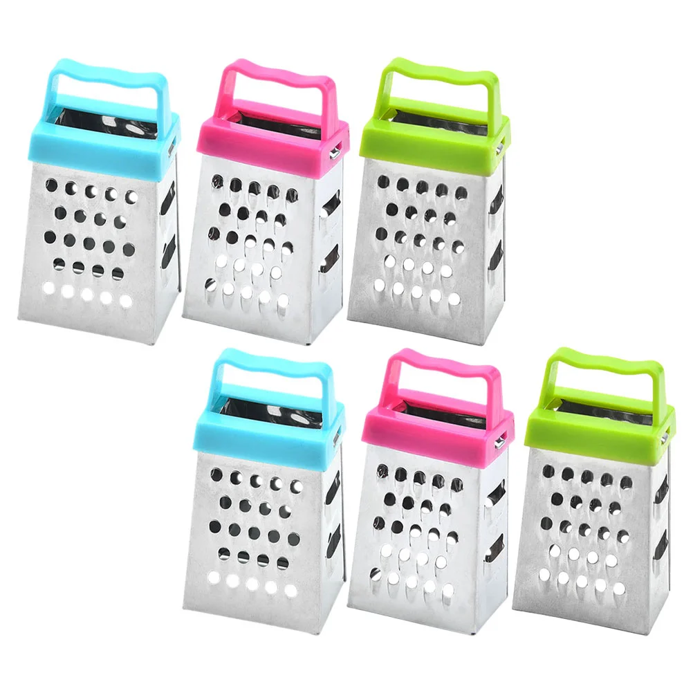 

6 Pcs Vegetable Cheese Grater Kitchen Tool for Carrot Shredding Slicing Vegetable Slicer Stainless Steel Grater