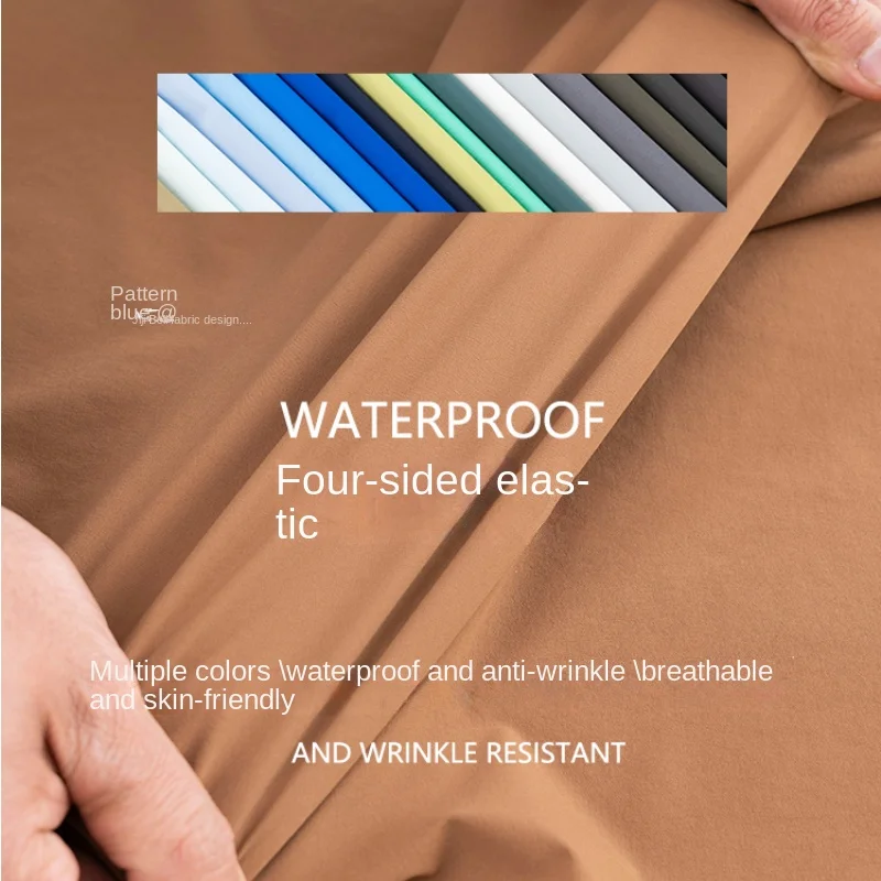 Nylon Spandex Fabric Four Sided Elastic Thin Breathable Waterproof Soft Crease-resistant Spring Autumn Skirt Pants Jacket Cloth