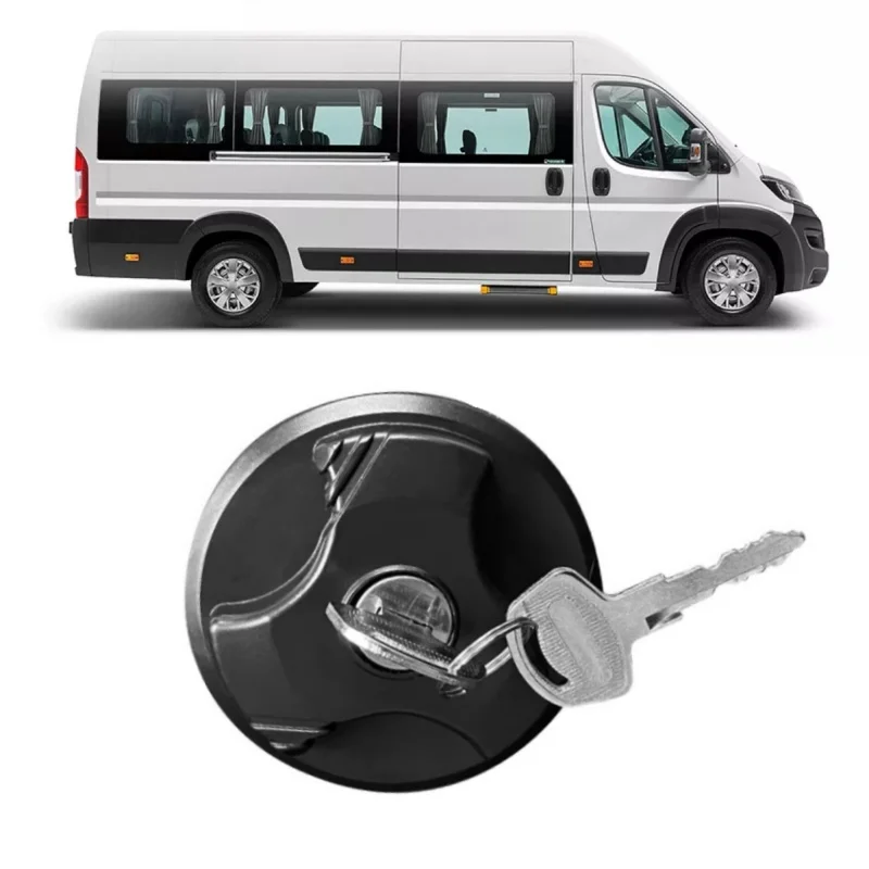 1pc Fuel Petrol Diesel Filler Locking Tank Cap W/ 2 Keys For Fiat 500/500C Panda For ABARTH For Citroen Relay For PEUGEOT Boxer