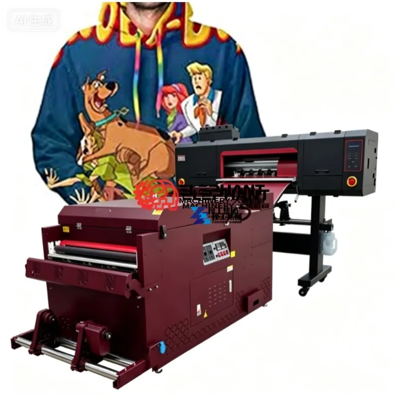 Super Heavy Duty 60 Cm24 Inch Wide Large Format 4 Print Head Dtf Printer Sablon Dtf Printer Direct Transfer To Film Vinyl