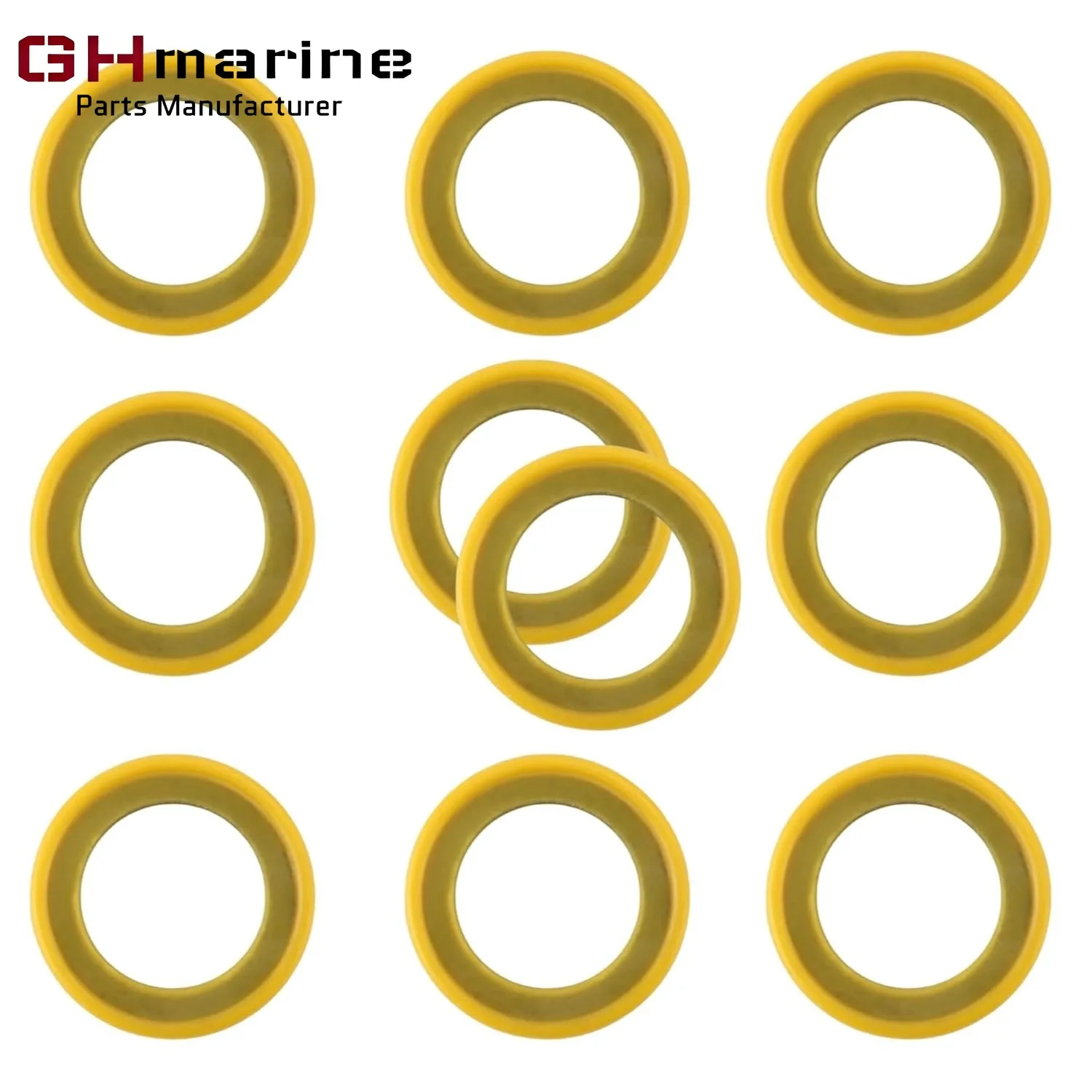 

10 Pcs Seal Gearcase Drain Plug Gaskets for Mercury Mariner and Mercruiser SternDrive Lower Unit Screw Washers 26-830749 18-2430