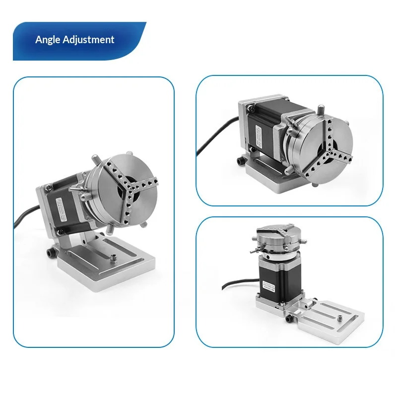 Cyclmotion E69 Mini Rotary Axis with Quick-Clamping Mechanism – New Mini Marking Machine Rotary Fixture for Stainless Steel