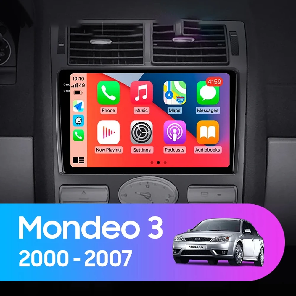 

Автомагнитола для Ford Mondeo 3 2000-2007, Android 14, мультимедийный видеоплеер, GPS-навигация, 2 Din, DVD, DSP, 4G