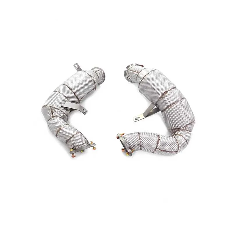 

ING Titanium Alloy for Porsche Macan GTS 95B.2 2.9T Downpipe Exhaust Pipe With Heat Shield High Quality Auto Performance Parts