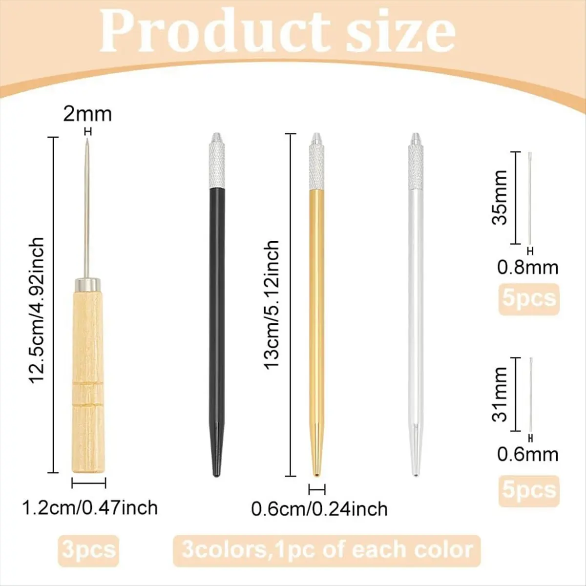 Doll Hair Rooting Holders Tools Set,DIY Handle Doll Wig Tool Supplies Hair Rooting Holders Wood+Metal