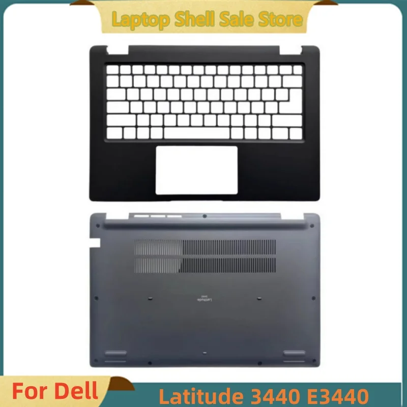 New For Dell Latitude 3440 E3440 Laptop Upper Case Palmrest Cover /Bottom Base Cover Lower Case  0R2DCD 0WXWWM