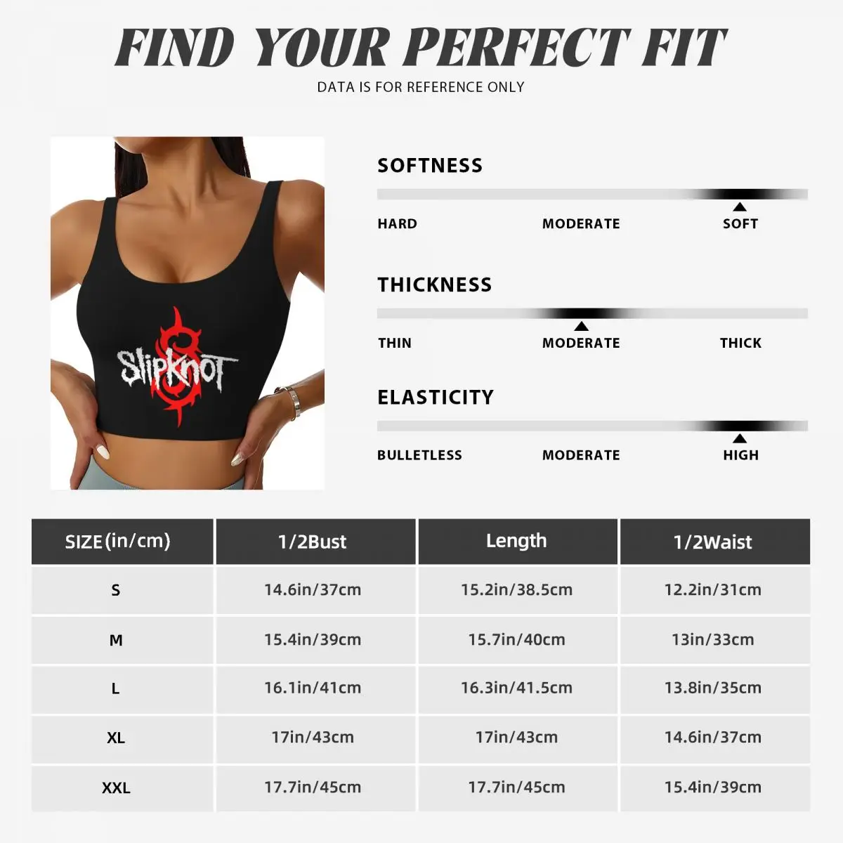 Custom Slipknots Workout Crop Tank Tops for Women Seamless Heavy Metal Rock Music Gift Running Yoga Sports Bras