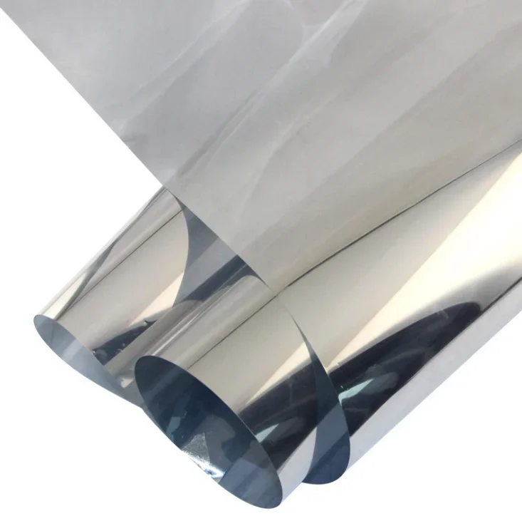 

1520mm*30m Home Building Commercial Chrome Silver Window Solax Tint Protection Film