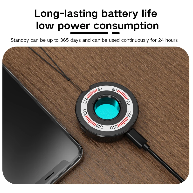 T5 Draadloze Signaal Detector Infrarood Licht Detectie Camera Anti-Diefstal Trilalarm