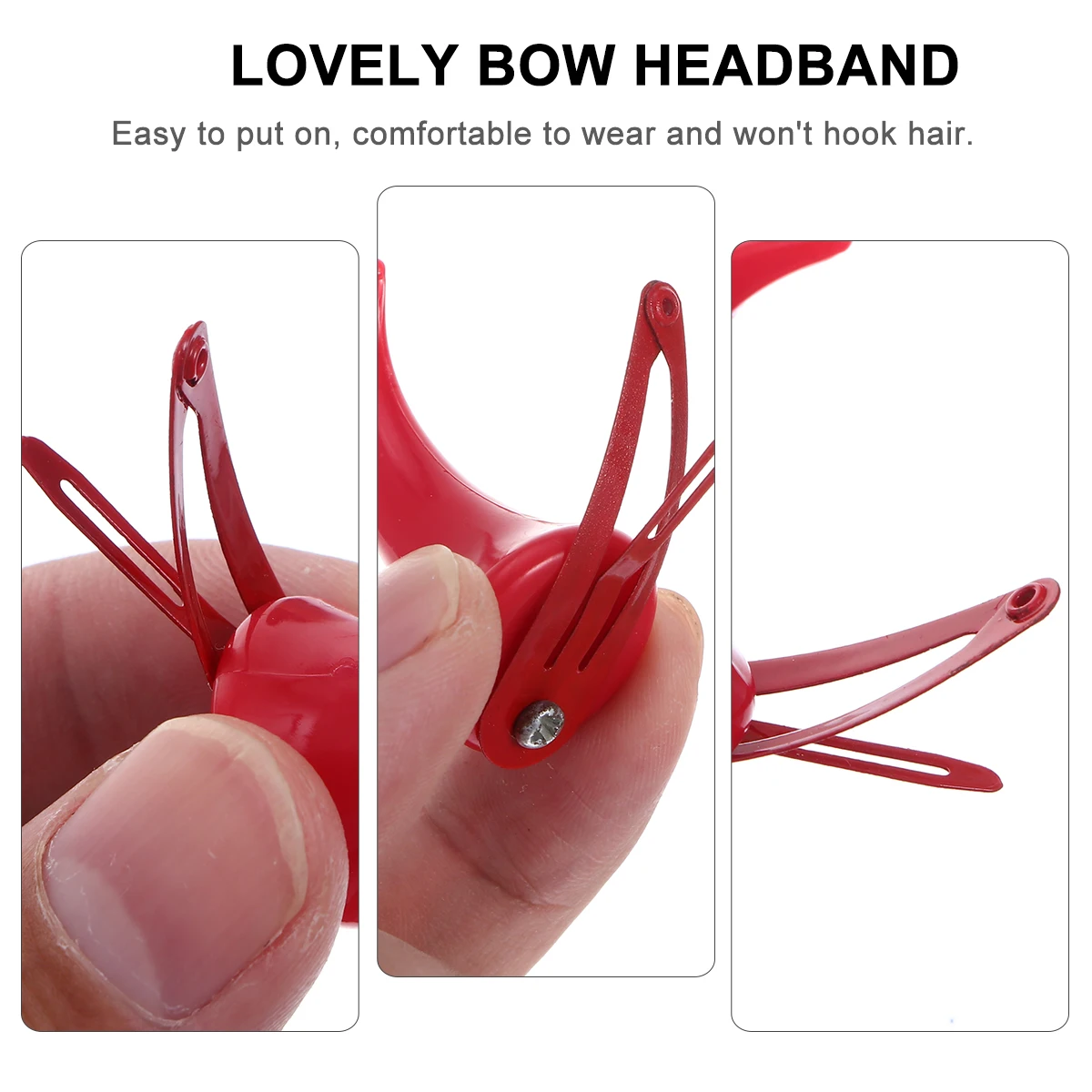 

Halloween Red Hair Clips For Women Child Durable Ox Horn Design Costume Party Hair Accessories Horn Hairpin Strong
