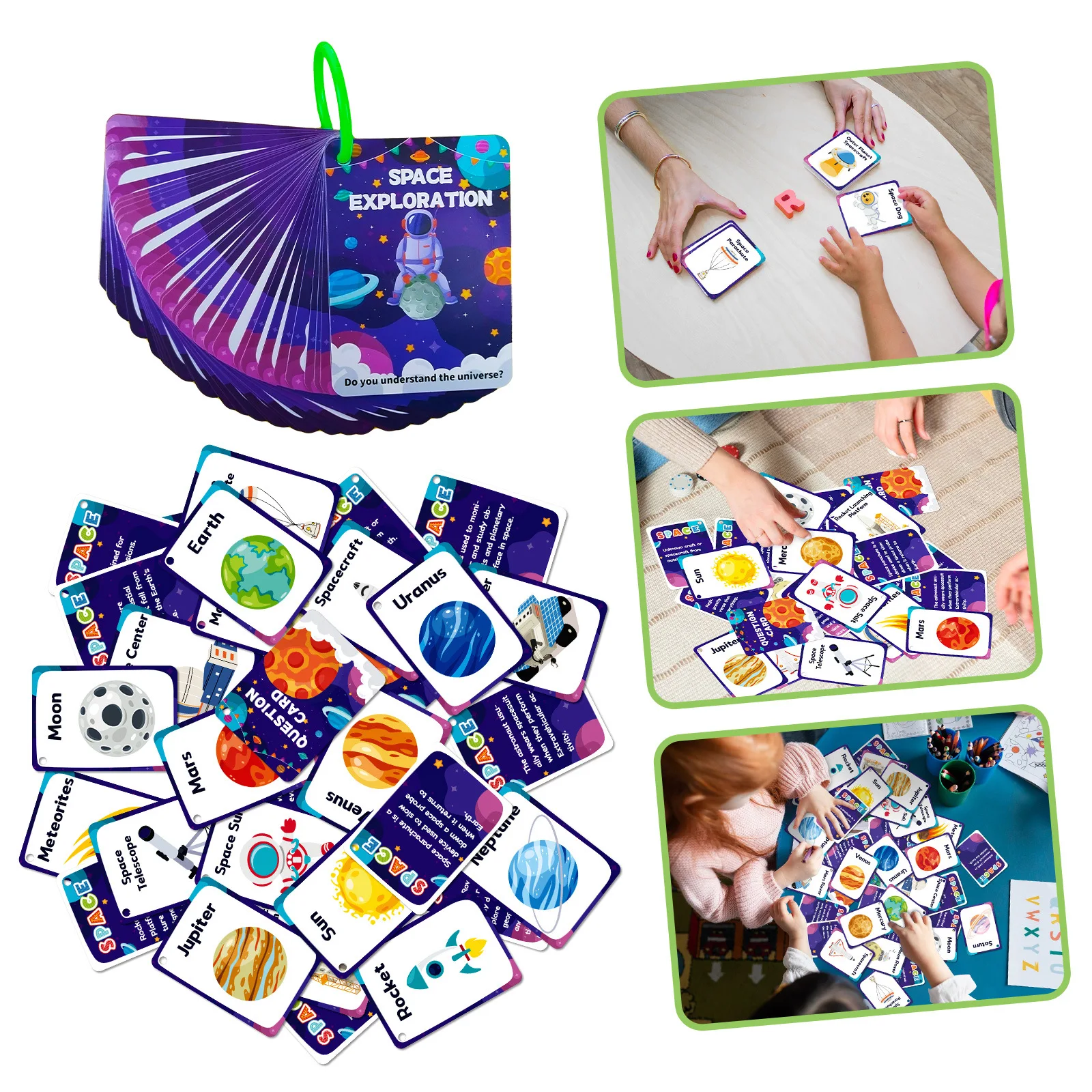 34 spatial awareness cards for correct spatial understanding, suitable as a gift and for playing together