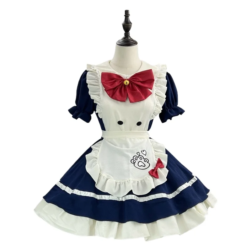 New Cute Cat Lolita Maid Dress Costumes Cosplay for Cat Girls Woman Waitress Maid Party Stage Costume Size  Anime Dress S-5XL