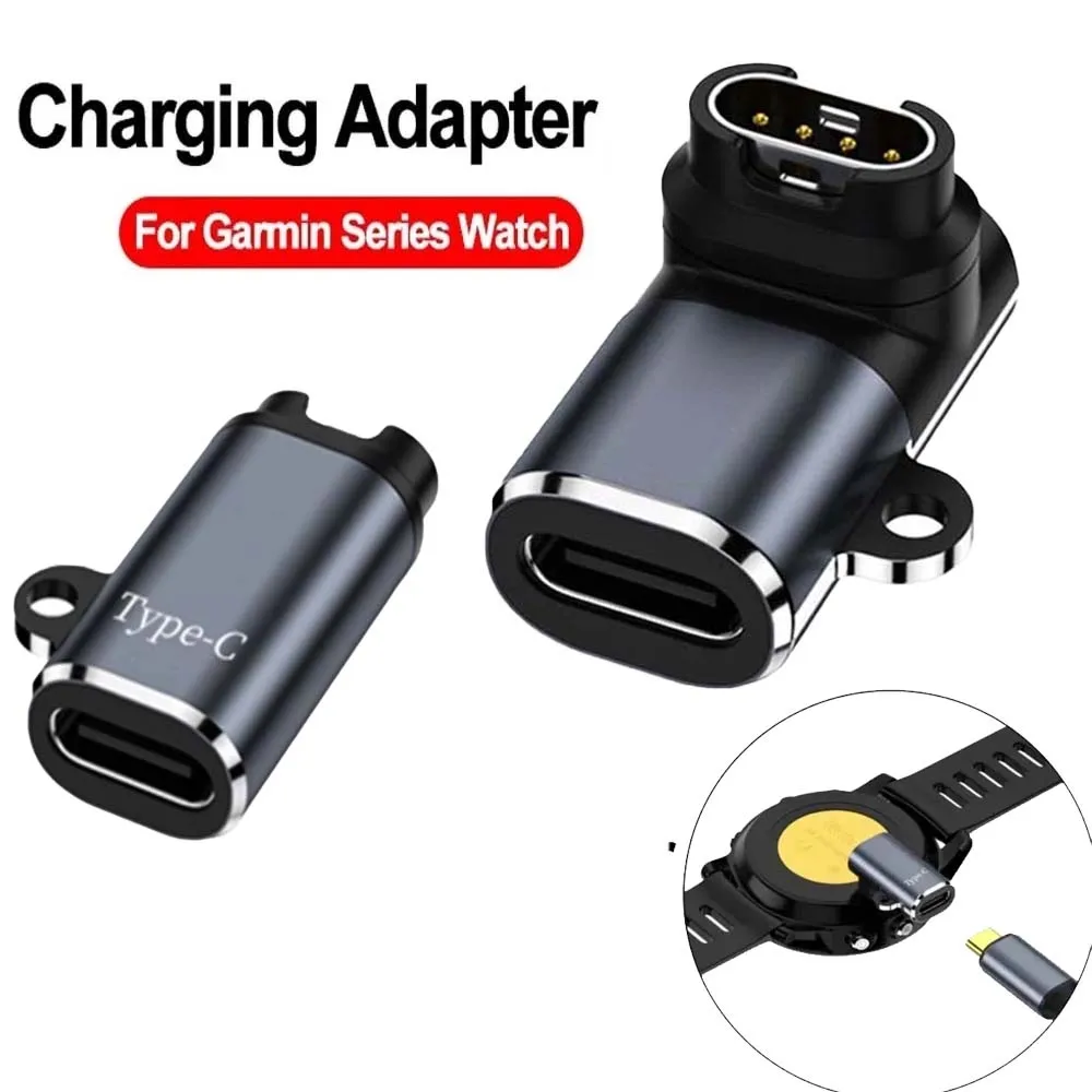 Typ-C-Ladeadapter für Garmin Fenix 7 6 6X 5S 5X Plus/Instinct 2/Venu 2/Vivoactive 4 3/Forerunner 965 955 945 935 Konverter