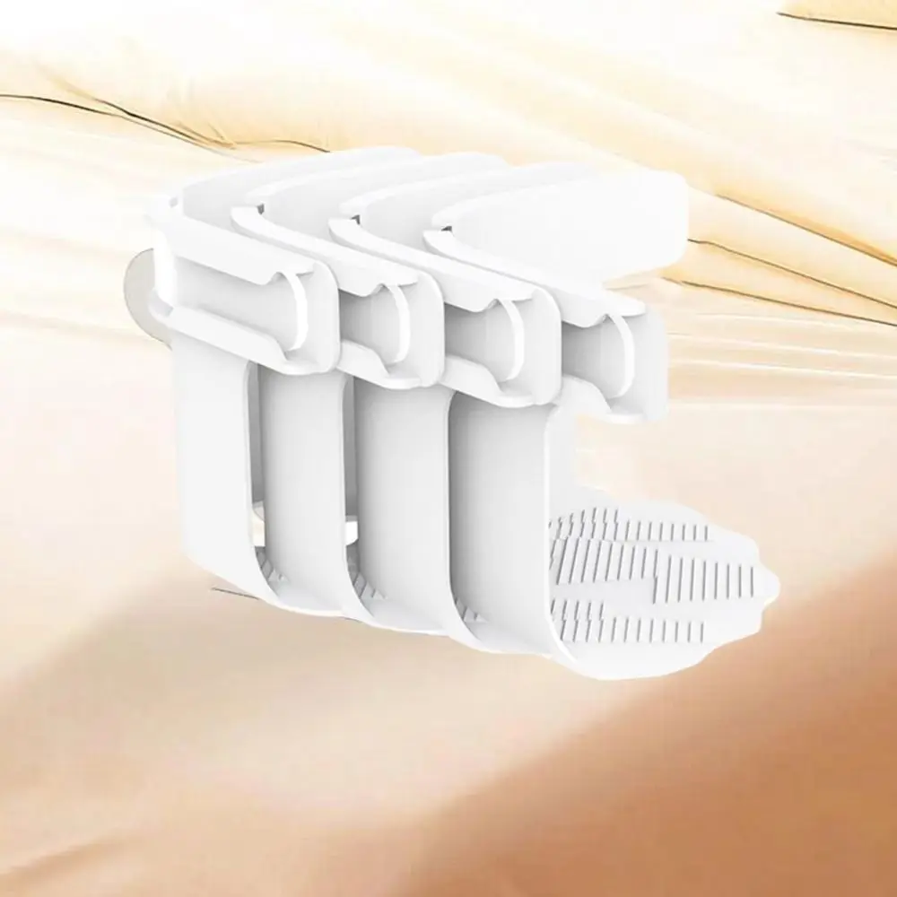 

4Pcs Plastic Invisible Quilt Sheet Holder Adjustable Anti-Run Bed Sheet Clips with Lock Strip Safety Pinless Bed Sheet Grippers