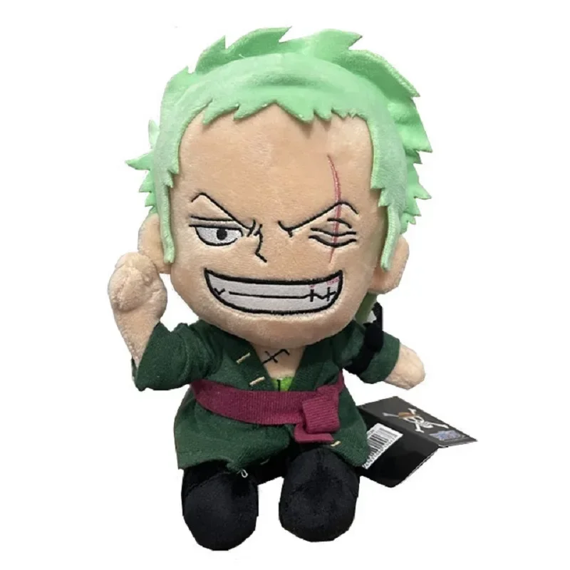 Hot 25cm One Piece Anime Figure Zoro Luffy Chopper Plush Toys Cute Cartoon Plushie Stuffed Dolls Pendant Kids Xmas Gifts