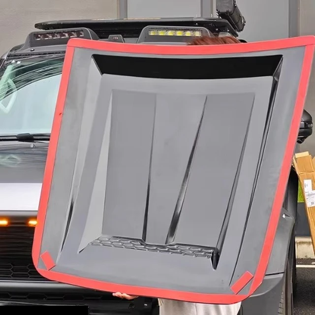 High Quality ABS Matte Black Cyber Knight Engine Hood Cover Bonnet Scoop for Jetour T2 Traveler Accessories
