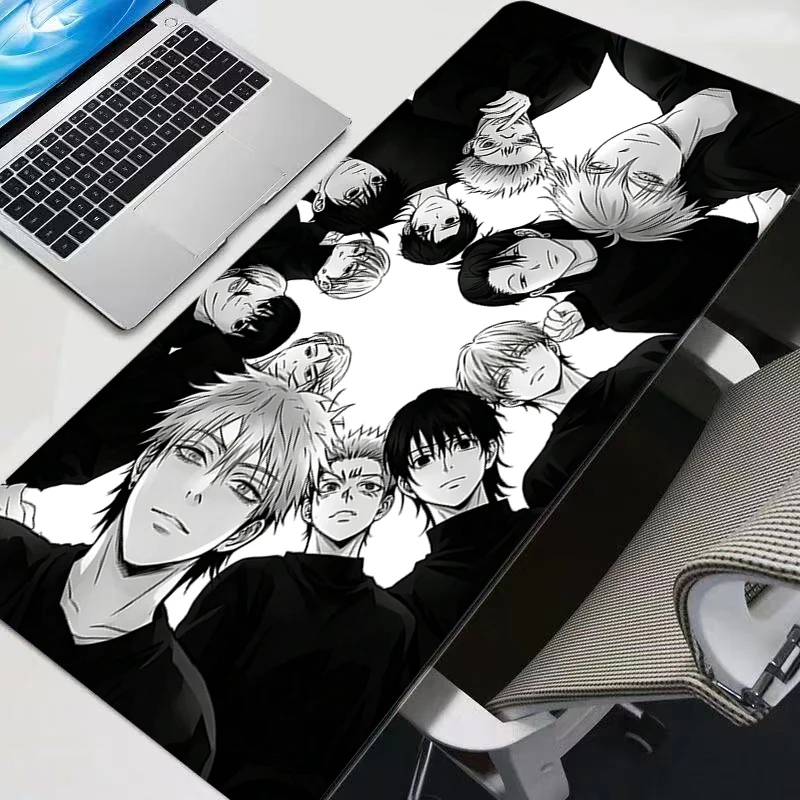 Oversized Anime Mouse pad Gamer Essential Computer Desk Mat J-jujutsu Kaisen Keyboard pad Lockedge Gaming Mousepad For Best Gift