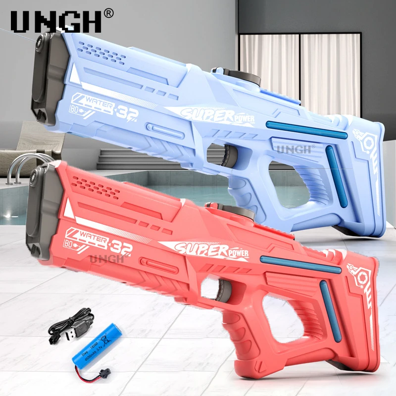 UNGH Automatic Electric Water Gun Toys Bursts High-pressure Water Fighting Beach battle game Spray Children Outdoor Toy Gun