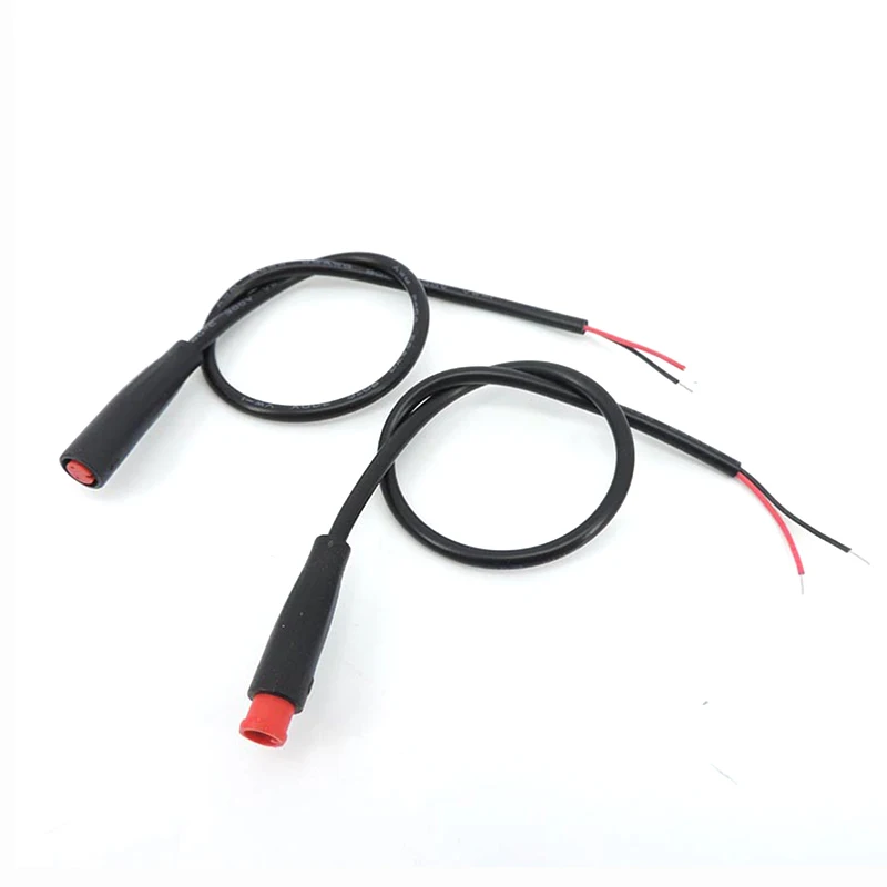 2-Pin M6 Julet Electric Butt Plug Connector Wiring Line Scooter Brake Cable Pluger Signal Sensor