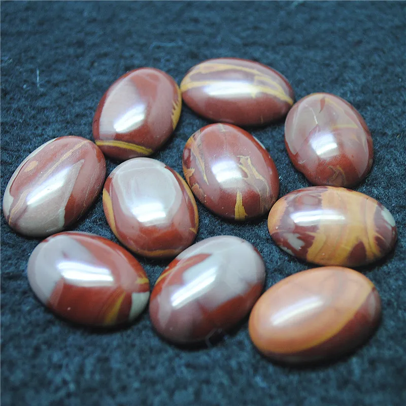 

5PCS Nature Australia Picture Jasper Cabochons Oval Shape 18X25MM NO HOLE For Jewelry DIY Accessories Parts Free Shippings