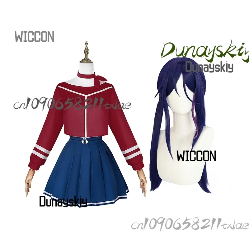 Yandere Dokii Cyberpunk MiSide Monika Sone Miyuki أزياء تنكرية ملحقات شعر مستعار JK زي مدرسي جيراي كي أزياء الهالوين التأثيرية