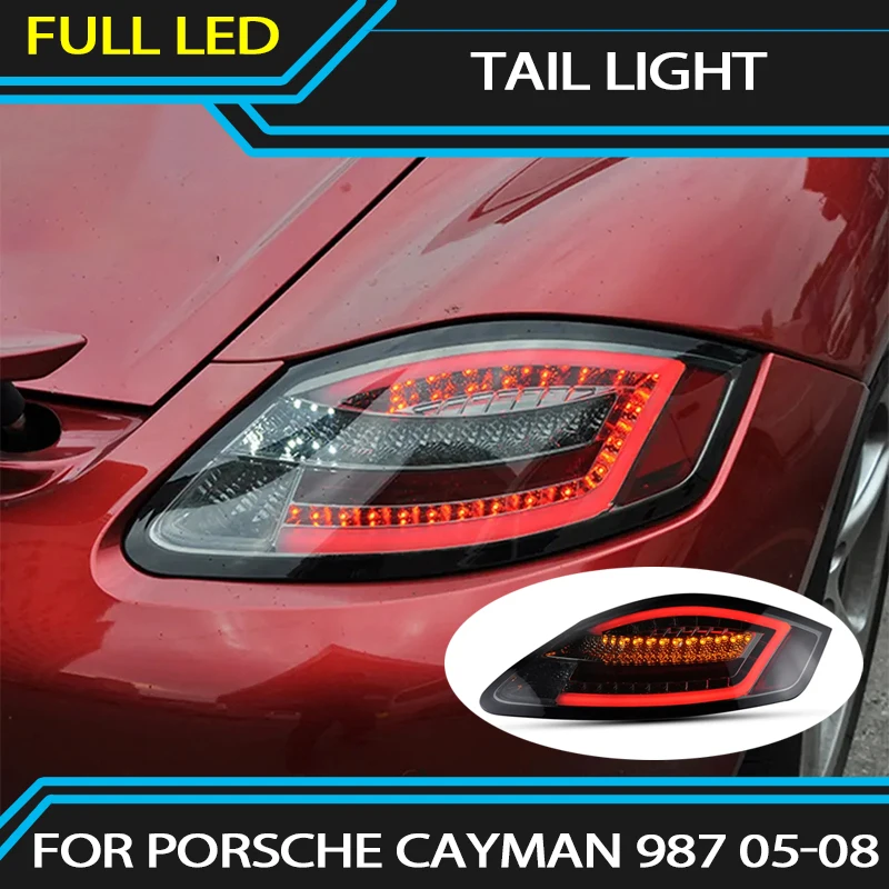 

LED Taillight For PORSCHE Cayman 987 2005-2008 LED Tail Lamp DRL Brake Reverse Car Accessories Tail Light Assembly