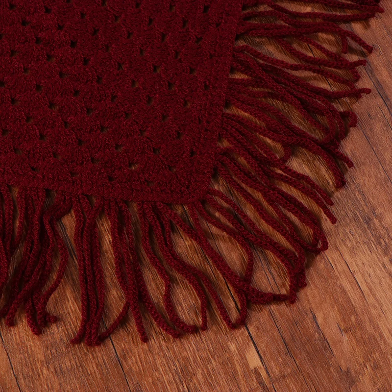 Y2K Hollow-Out Fringe Triangle Schal für Damen, Frühling, verstellbares Layering-Accessoire, vielseitiges Taillen- und Hüftwickel-Mode-Bandana – Detail 17
