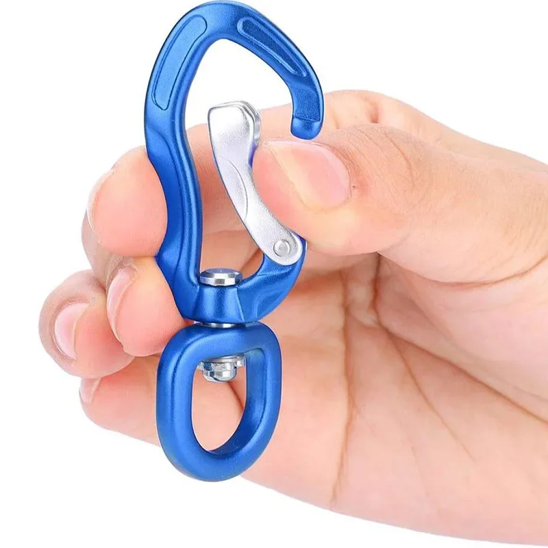 Swivel Carabiner Clip 360° Rotatable Spinner Carabiner Small Wire-gate Carabiner Rotational Hammock Hanging Clip Hook