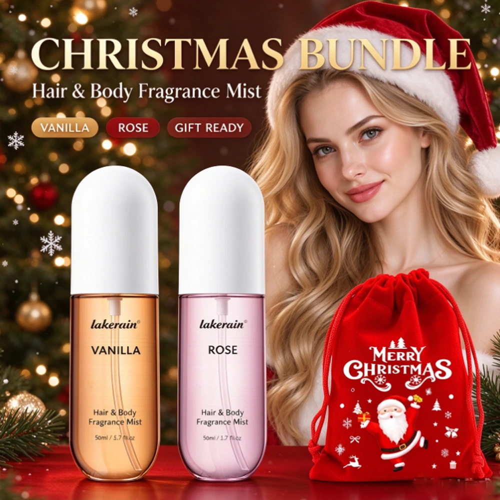 Christmas Christmas Gift 50ml Vanilla Rose Fragrance Spray Hair & Body Fragrance Mist Fresh Long Lasting Perfume Travel Size Freshener Spr - Aliexpress Deal