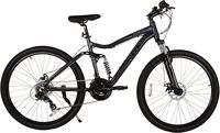 Mountain Bike with Full Suspension - Shimano 18 Speed Gear, Zoom Suspension Forks, Disc Brakes, Lightweight Alloy Rims Bike NEW