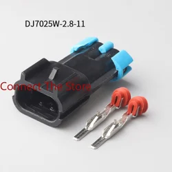 8PCS DJ7025W-2.8-11/21 Domestic 15300002 15300027 Car Fan Door Lock Motor Plug