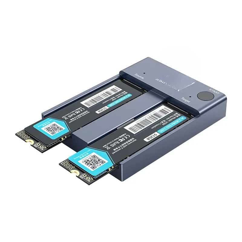 

M.2 nvme SSD case hard disk external type-c copy base dual disk position hard disk base