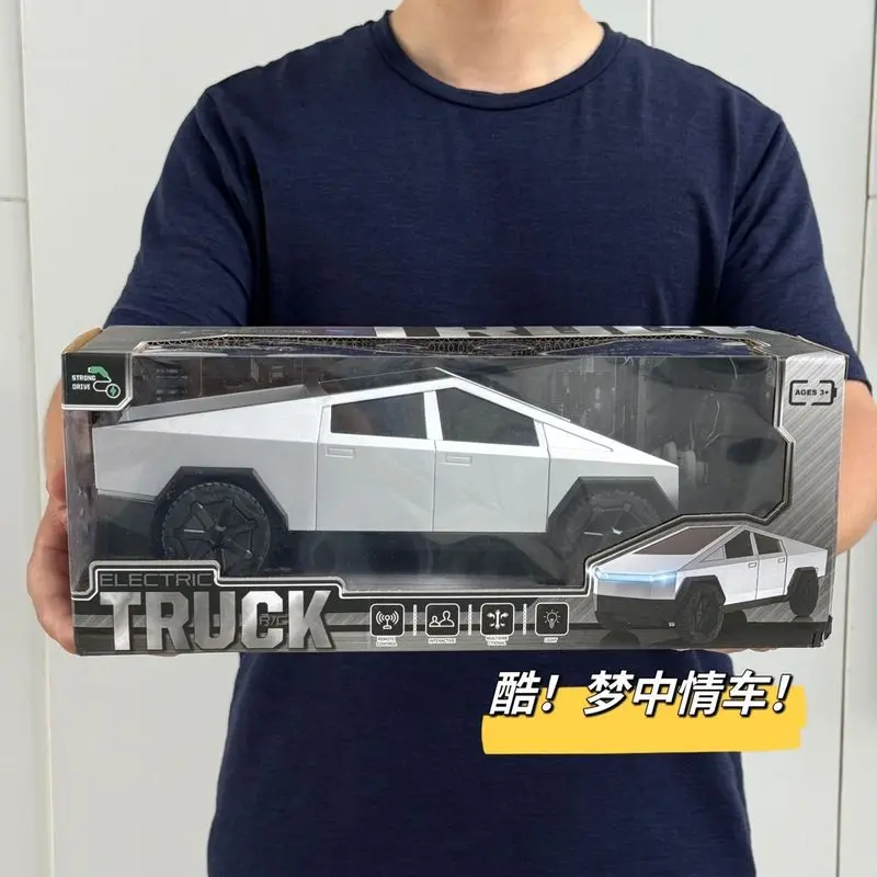 2025 عجلات ساخنة Rc Cybertruck محطة الطرق الوعرة عربة Rc سيارة محاكاة شاحنة صغيرة نموذج الاطفال لعب الصبي لعبة هدية