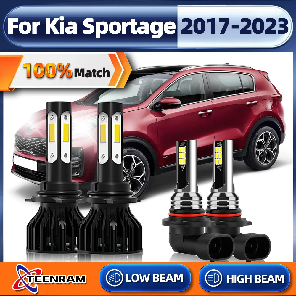 

40000LM 9005 HB3 LED Car Headlight Bulb 6000K 9006 HB4 Running Auto Fog Lamp For Kia Sportage 2017 2018 2019 2020 2021 2022 2023
